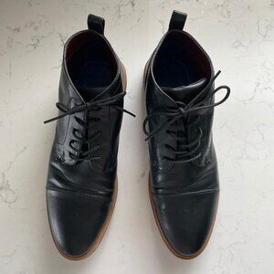 Sondergaard Copenhagen SSSF853 Lace Up Hi Top Leather Boots Black Sz 44